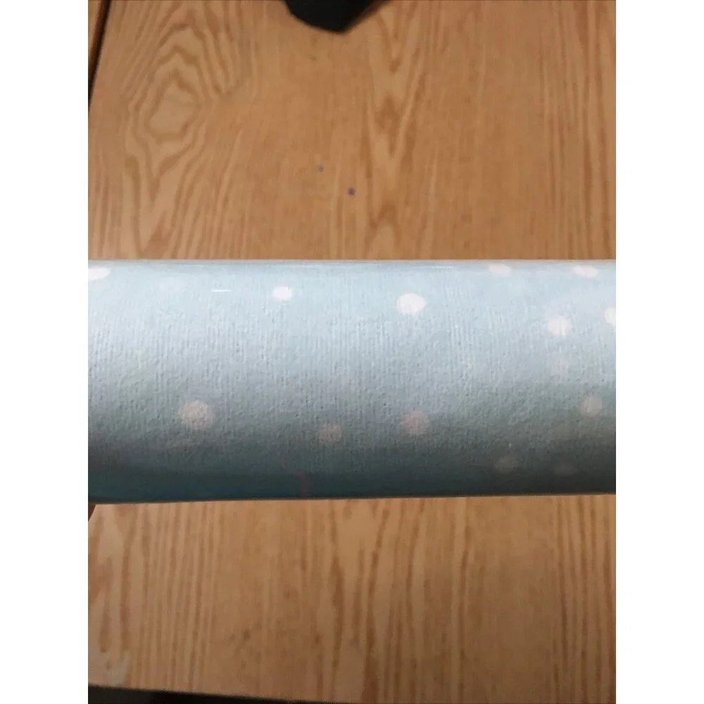 New Spritz 3 Pack One Time Use Table Runners Blue with White Dots Size 16”x80”
